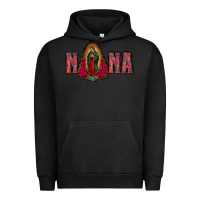 Pigment Black Nana Lady Of Guadalupe Urban Hoodie - Jasminsmagicworld