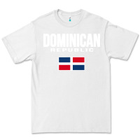 White dominican republic Premium Tee - DesigneFamous