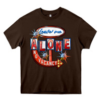 Chocolate Brown Leave me alone anti Valentine's Day Heavy Core Tee - FaDigitalArtStudio