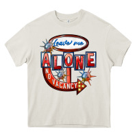 Cream Leave me alone anti Valentine's Day Heavy Core Tee - FaDigitalArtStudio