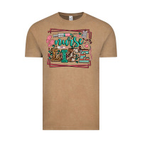 Vintage Coffee Nurse life leopard frame Vintage Tee - LillyAllenDesigns
