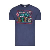 Vintage Denim Nurse life leopard frame Vintage Tee - LillyAllenDesigns