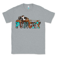 Heather Grey western cowboy hat punchy Classic Tee - OliviaCreatesArt