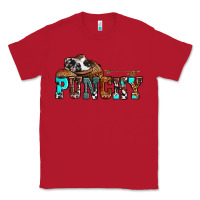 Red western cowboy hat punchy Classic Tee - OliviaCreatesArt