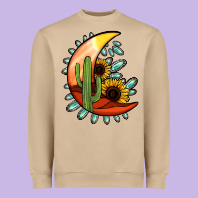Desert Moon Heavyweight Sweatshirt Designed By Jasminsmagicworld