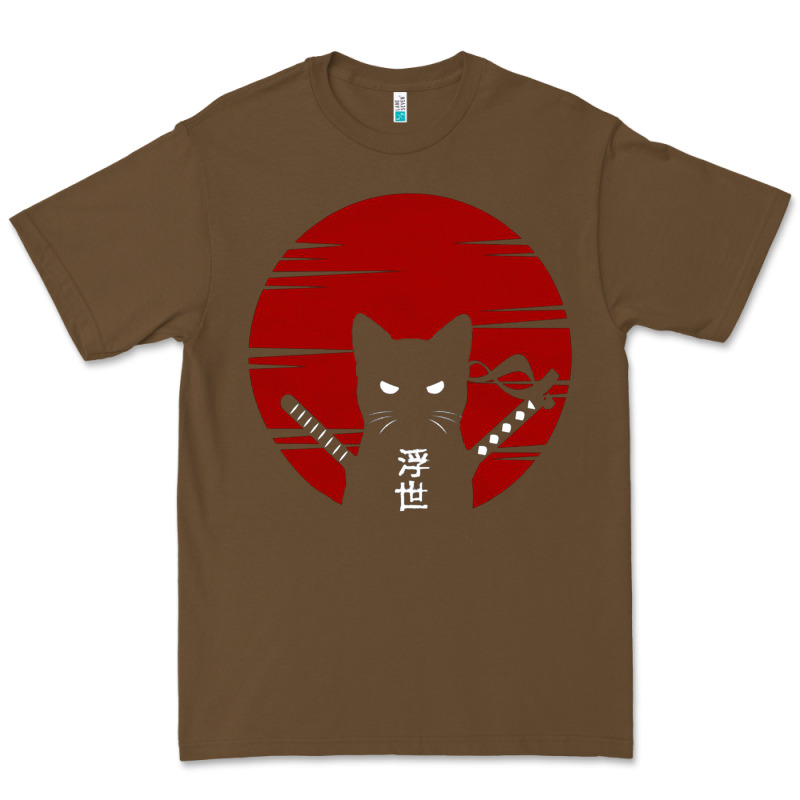Ninja Cat Japanese Premium Tee by DesigneFamous | Teevron