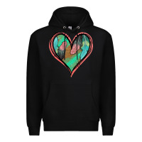 Black Feather Heart Premium Hoodie - Jasminsmagicworld