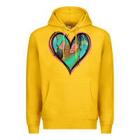 Lemon Feather Heart Premium Hoodie - Jasminsmagicworld