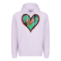 Lilac Feather Heart Premium Hoodie - Jasminsmagicworld