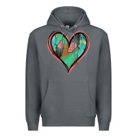 Rock Feather Heart Premium Hoodie - Jasminsmagicworld