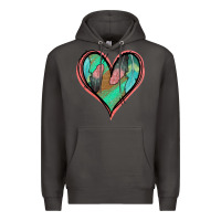 Smoke Feather Heart Premium Hoodie - Jasminsmagicworld