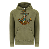 Vintage Olive western anchor Vintage Hoodie - RacoonDesign