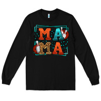 Black Bowling mama leopard frame Mother's Day Long Sleeve Tee - LillyAllenDesigns