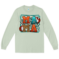 Matcha Bowling mama leopard frame Mother's Day Long Sleeve Tee - LillyAllenDesigns