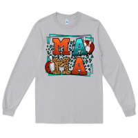 Moon Dust Bowling mama leopard frame Mother's Day Long Sleeve Tee - LillyAllenDesigns