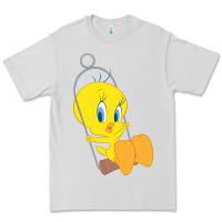 Dove Grey tweety bird Premium Tee - DesigneFamous