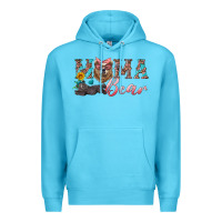 Ocean Blue mama bear with mama and baby Premium Hoodie - Artiststas