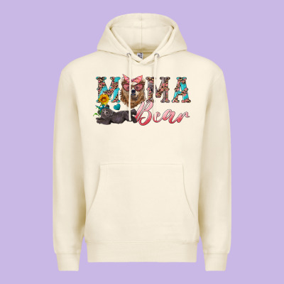 Mama Bear With Mama And Baby Premium Hoodie Designed By Artiststas