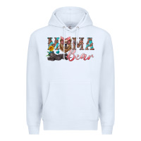 White mama bear with mama and baby Premium Hoodie - Artiststas