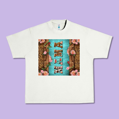 Western Mama Pink Roses Mother's Day Urban Heavy Tee Designed By Lillyallendesigns