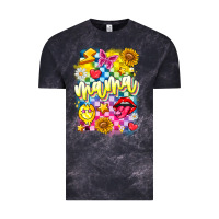 Cloud Black Mama Vintage Tee - CowhideDigitalArt