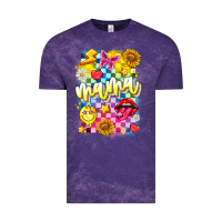 Cloud Purple Mama Vintage Tee - CowhideDigitalArt