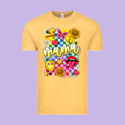 Mama Vintage Tee Designed By Cowhidedigitalart