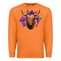 Carrot halloween highland cow Premium Sweatshirt - Jasminsmagicworld