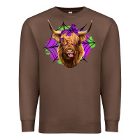 Chestnut halloween highland cow Premium Sweatshirt - Jasminsmagicworld