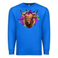 True Royal halloween highland cow Premium Sweatshirt - Jasminsmagicworld