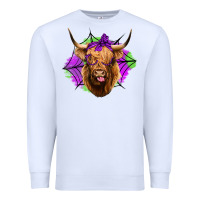 Halloween Highland Cow Premium Sweatshirt | Teevron
