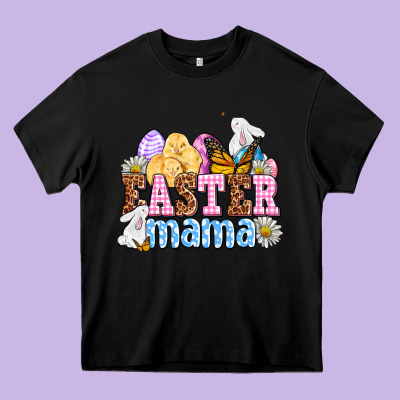 Easter Mama Heavy Core Tee Designed By Oliviacreatesart