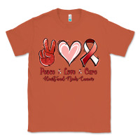 Copper Peace Love Cure Heart And Neck Cancer Classic Tee - Jasminsmagicworld