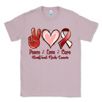 Lilac Peace Love Cure Heart And Neck Cancer Classic Tee - Jasminsmagicworld