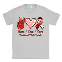 Moon Dust Peace Love Cure Heart And Neck Cancer Classic Tee - Jasminsmagicworld