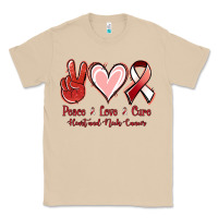 Mushroom Peace Love Cure Heart And Neck Cancer Classic Tee - Jasminsmagicworld