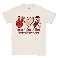 Natural Peace Love Cure Heart And Neck Cancer Classic Tee - Jasminsmagicworld