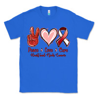 Peace Love Cure Heart And Neck Cancer Classic Tee | Teevron