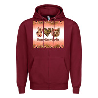 Peace Love Yorkie Zipper Hoodie | Teevron