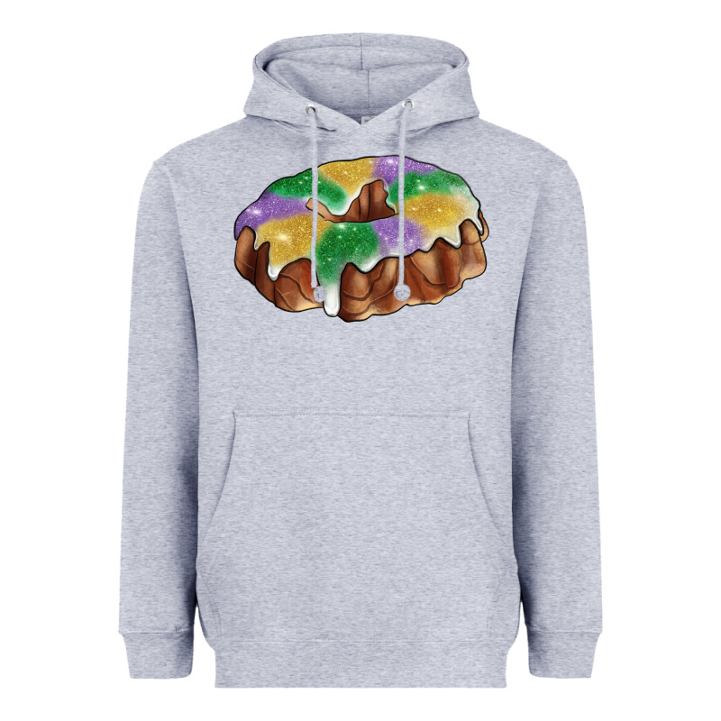 Mardi Gras King Cake Heavyweight Hoodie by RanaPortraitStore | Teevron