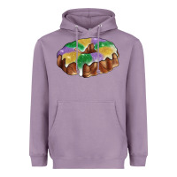 Lavender mardi gras king cake Heavyweight Hoodie - RanaPortraitStore