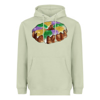 Matcha mardi gras king cake Heavyweight Hoodie - RanaPortraitStore
