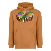 Meerkat mardi gras king cake Heavyweight Hoodie - RanaPortraitStore