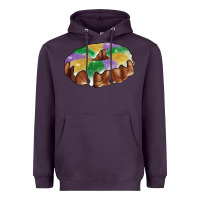 Plum mardi gras king cake Heavyweight Hoodie - RanaPortraitStore