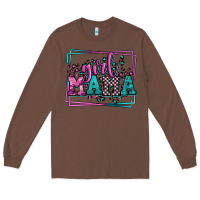 Chestnut leopard camo girl mama Mother's Day Long Sleeve Tee - LillyAllenDesigns