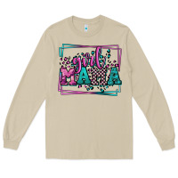 Mushroom leopard camo girl mama Mother's Day Long Sleeve Tee - LillyAllenDesigns