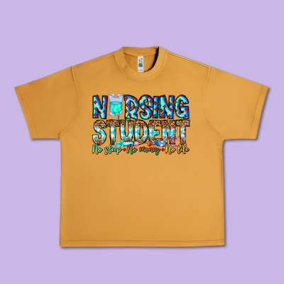 Nursing Student No Sleep No Money No Life Urban Heavy Tee Designed By Cowhidedigitalart