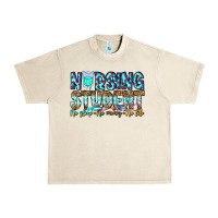 Sandshell Nursing Student No Sleep No Money No Life Urban Heavy Tee - CowhideDigitalArt