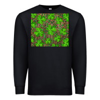 Black shamrock and leopard Premium Sweatshirt - RanaPortraitStore