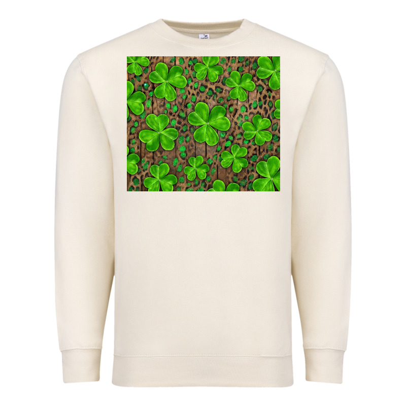 Shamrock And Leopard Premium Sweatshirt by RanaPortraitStore | Teevron